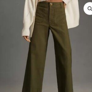 Maeve Colette Cropped Wide Leg Pants Size 20W